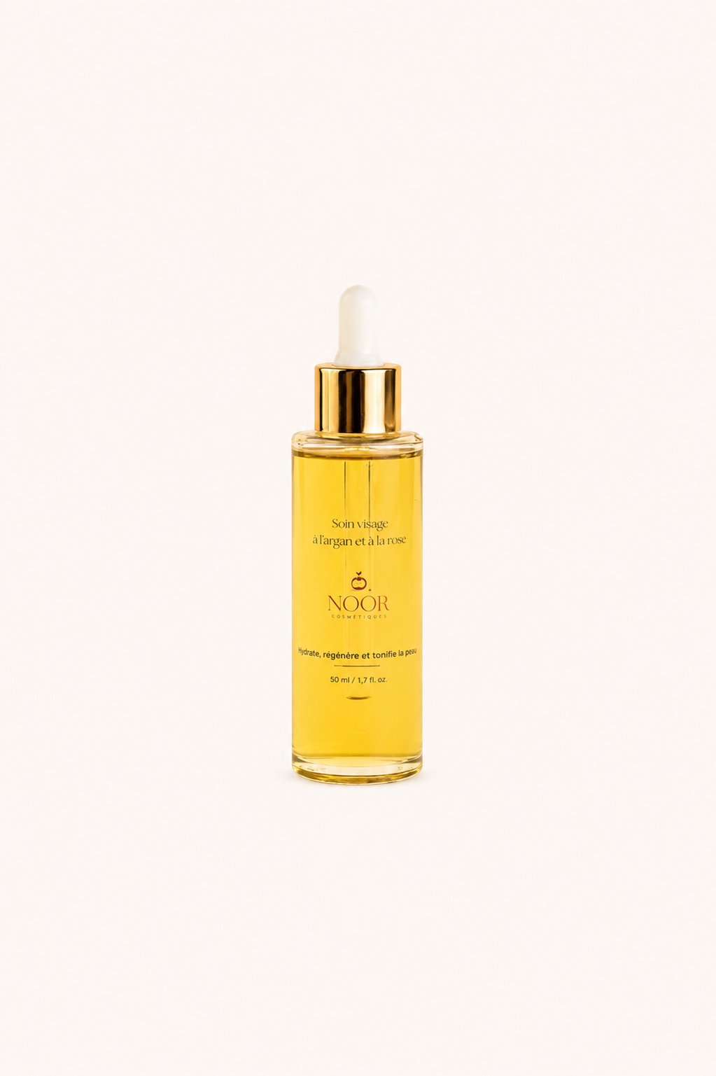Soin visage à l'argan et à la rose 50 ml – Noor Cosmétiques